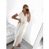 Šaty dlouhé letní krátký rukáv dámské (S/M ONE SIZE) ITALSKÁ MÓDA IMWGM232000/DU (Velikost S/M/L, Barva fialová)