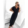 Šaty dlouhé letní krátký rukáv dámské (S/M ONE SIZE) ITALSKÁ MÓDA IMWGM232000/DU (Velikost S/M/L, Barva fialová)