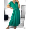 Šaty dlouhé letní krátký rukáv dámské (S/M ONE SIZE) ITALSKÁ MÓDA IMWGM232000/DU (Velikost S/M/L, Barva fialová)
