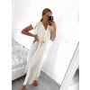 Šaty dlouhé letní krátký rukáv dámské (S/M ONE SIZE) ITALSKÁ MÓDA IMWGM232000/DU (Velikost S/M/L, Barva fialová)