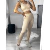Souprava sportovní top a legíny dlouhé dámská (S/M ONE SIZE) ITALSKÁ MÓDA IMPLP23001/DU