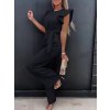 Overal dlouhý bez rukávu dámský (S/M ONE SIZE) ITALSKÁ MÓDA IMD22567/DU (Velikost S/M/L, Barva Černá)