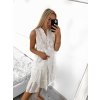 Šaty krajkové boho bez rukávu dámské (S/M ONE SIZE) ITALSKÁ MÓDA IMWGB232465/DUR