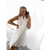 Šaty krajkové boho bez rukávu dámské (S/M ONE SIZE) ITALSKÁ MÓDA IMWGB232465/DUR
