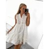 Šaty krajkové boho bez rukávu dámské (S/M ONE SIZE) ITALSKÁ MÓDA IMWGB232465/DUR (Velikost S/M/L, Barva bílá)