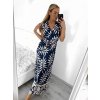 Šaty letní dlouhé icecool bez rukávu dámské (S/M ONE SIZE) ITALSKÁ MÓDA IMM23M949/DU (Velikost S/M/L, Barva bílá)