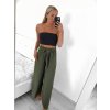 Kalhoty dlouhé letní dámské (S/M ONE SIZE) ITALSKÁ MÓDA IMM23M15338/DU