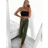 Kalhoty dlouhé letní dámské (S/M ONE SIZE) ITALSKÁ MÓDA IMM23M5503/DU