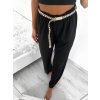 Kalhoty dlouhé letní dámské (S/M ONE SIZE) ITALSKÁ MÓDA IMM23M5503/DU