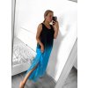 Šaty letní dlouhé na ramínka dámské (S/M/L/XL/2XL ONE SIZE) ITALSKÁ MÓDA IMFF23002/DU (Velikost XL/2XL, Barva oranžová)