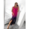 Šaty letní dlouhé na ramínka dámské (S/M/L/XL/2XL ONE SIZE) ITALSKÁ MÓDA IMFF23002/DU (Velikost XL/2XL, Barva oranžová)