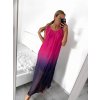 Šaty letní dlouhé na ramínka dámské (S/M/L/XL/2XL ONE SIZE) ITALSKÁ MÓDA IMFF23002/DU (Velikost XL/2XL, Barva oranžová)