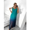 Šaty letní dlouhé na ramínka dámské (S/M/L/XL/2XL ONE SIZE) ITALSKÁ MÓDA IMFF23002/DU (Velikost XL/2XL, Barva oranžová)