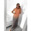 Šaty letní dlouhé na ramínka dámské (S/M/L/XL/2XL ONE SIZE) ITALSKÁ MÓDA IMFF23002/DU (Velikost XL/2XL, Barva oranžová)