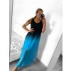 Šaty letní dlouhé na ramínka dámské (S/M/L/XL/2XL ONE SIZE) ITALSKÁ MÓDA IMFF23002/DU (Velikost XL/2XL, Barva oranžová)
