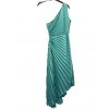 Šaty dlouhé skládané elegantní bez rukávu dámské (S/M ONE SIZE) ITALSKÁ MÓDA IMPGM239220/DUR (Velikost S/M/L, Barva béžová)