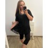 Šaty letní krajkové krátký rukáv dámské nadrozměr (XL/2XL ONE SIZE) ITALSKÁ MÓDA IMBM23NICOLA/DUR (Velikost XL/2XL, Barva bílá)