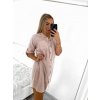 Šaty košilové bavlněné 3/4 rukáv dámské (XL/2XL ONE SIZE) ITALSKÁ MÓDA IM423LUNA/DUR