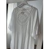 Šaty volnočasové krátký rukáv dámské nadrozměr (XL/2XL ONE SIZE) ITALSKá MóDA IM423MIRKO/DUR (Velikost XL/2XL, Barva bílá)