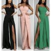 Overal dlouhý elegantní na ramínka dámský (S/M ONE SIZE) ITALSKÁ MÓDA IMWKK23919/DUR (Velikost S/M/L, Barva Černá)