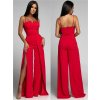 Overal dlouhý elegantní na ramínka dámský (S/M ONE SIZE) ITALSKÁ MÓDA IMWKK23919/DUR (Velikost S/M/L, Barva Černá)
