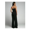 Overal dlouhý elegantní na ramínka dámský (S/M ONE SIZE) ITALSKÁ MÓDA IMWKK23919/DUR (Velikost S/M/L, Barva Černá)