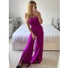 Overal dlouhý elegantní na ramínka dámský (S/M ONE SIZE) ITALSKÁ MÓDA IMWKK23919/DUR (Velikost S/M/L, Barva Černá)