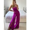 Overal dlouhý elegantní na ramínka dámský (S/M ONE SIZE) ITALSKÁ MÓDA IMWKK23919/DUR (Velikost S/M/L, Barva Černá)