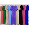 Šaty dlouhé skládané elegantní krátký rukáv dámské (S/M ONE SIZE) ITALSKÁ MÓDA IMWGM231672/DU (Velikost S/M/L, Barva béžová)