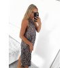 Šaty krátké letní icecool bez rukávů dámské (S/M ONE SIZE) ITALSKÁ MÓDA IMM2384269A-5/DU (Velikost S/M/L, Barva Černá)