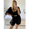 Souprava letní mušelín kraťasy a košile dlouhý rukáv dámské (S/M/L ONE SIZE) ITALSKÁ MÓDA IMWMY23232194/DUR