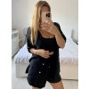 Souprava letní mušelín kraťasy a košile dlouhý rukáv dámské (S/M/L ONE SIZE) ITALSKÁ MÓDA IMWMY23232194/DUR