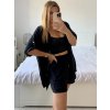 Souprava letní mušelín kraťasy a košile dlouhý rukáv dámské (S/M/L ONE SIZE) ITALSKÁ MÓDA IMWMY23232194/DUR