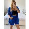 Souprava letní mušelín kraťasy a košile dlouhý rukáv dámské (S/M/L ONE SIZE) ITALSKÁ MÓDA IMWMY23232194/DUR
