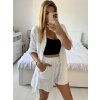 Souprava letní mušelín kraťasy a košile dlouhý rukáv dámské (S/M/L ONE SIZE) ITALSKÁ MÓDA IMWMY23232194/DUR
