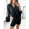 Souprava letní mušelín kraťasy a košile dlouhý rukáv dámské (S/M/L ONE SIZE) ITALSKÁ MÓDA IMWMY23232194/DUR