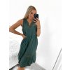 Šaty volnočasové bez rukávu dámské nadrozměr (XL/2XL ONE SIZE) ITALSKá MóDA IM423ERIKA/DU (Velikost XL/2XL, Barva bílá)