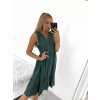 Šaty volnočasové bez rukávu dámské nadrozměr (XL/2XL ONE SIZE) ITALSKá MóDA IM423ERIKA/DU (Velikost XL/2XL, Barva bílá)
