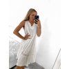 Šaty volnočasové bez rukávu dámské nadrozměr (XL/2XL ONE SIZE) ITALSKá MóDA IM423ERIKA/DU (Velikost XL/2XL, Barva bílá)