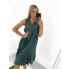Šaty volnočasové bez rukávu dámské nadrozměr (XL/2XL ONE SIZE) ITALSKá MóDA IM423ERIKA/DU (Velikost XL/2XL, Barva bílá)