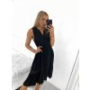 Šaty volnočasové bez rukávu dámské nadrozměr (XL/2XL ONE SIZE) ITALSKá MóDA IM423ERIKA/DU (Velikost XL/2XL, Barva bílá)