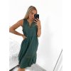 Šaty volnočasové bez rukávu dámské nadrozměr (XL/2XL ONE SIZE) ITALSKá MóDA IM423ERIKA/DU (Velikost XL/2XL, Barva bílá)