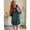 Košile oversize prodloužená dlouhý rukáv dámská (2XL/3XL/4XL ONE SIZE) ITALSKÁ MODA IMD23488/DU