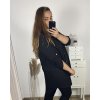 Košile oversize prodloužená dlouhý rukáv dámská (2XL/3XL/4XL ONE SIZE) ITALSKÁ MODA IMD23488/DU (Velikost 3XL/4XL, Barva bílá)