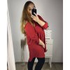Košile oversize prodloužená dlouhý rukáv dámská (2XL/3XL/4XL ONE SIZE) ITALSKÁ MODA IMD23488/DU