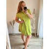 Šaty košilové krátký rukáv dámské (XL/2XL ONE SIZE) ITALSKÁ MÓDA IMPSH2323069/DU