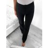Kalhoty elegantní dlouhé dámské (S/M ONE SIZE) ITALSKÁ MÓDA IMPGM238021/DU (Velikost S/M/L, Barva Černá)