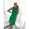 Šaty letní bez rukávu dámské (S/M/L ONE SIZE) ITALSKá MODA IMS23001/DU (Velikost M/L, Barva béžová)