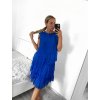 Šaty letní bez rukávu dámské (S/M/L ONE SIZE) ITALSKá MODA IMS23001/DU (Velikost M/L, Barva béžová)