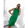 Šaty letní bez rukávu dámské (S/M/L ONE SIZE) ITALSKá MODA IMS23001/DU (Velikost M/L, Barva béžová)